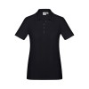 Solid Black Ladies Aero Polos
